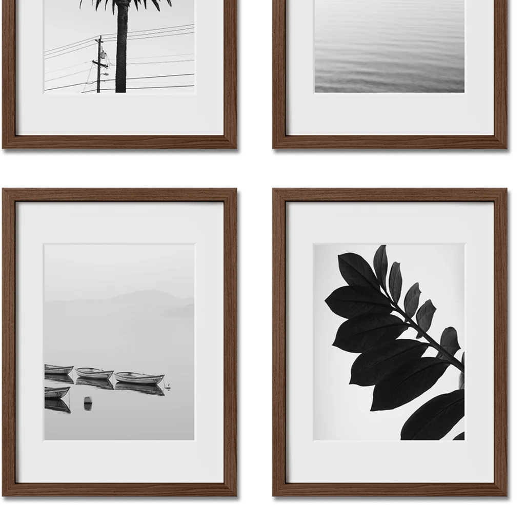 Haus and Hues Set Of 12 Gallery Frames - With Matting - Frames Only, No Printing
