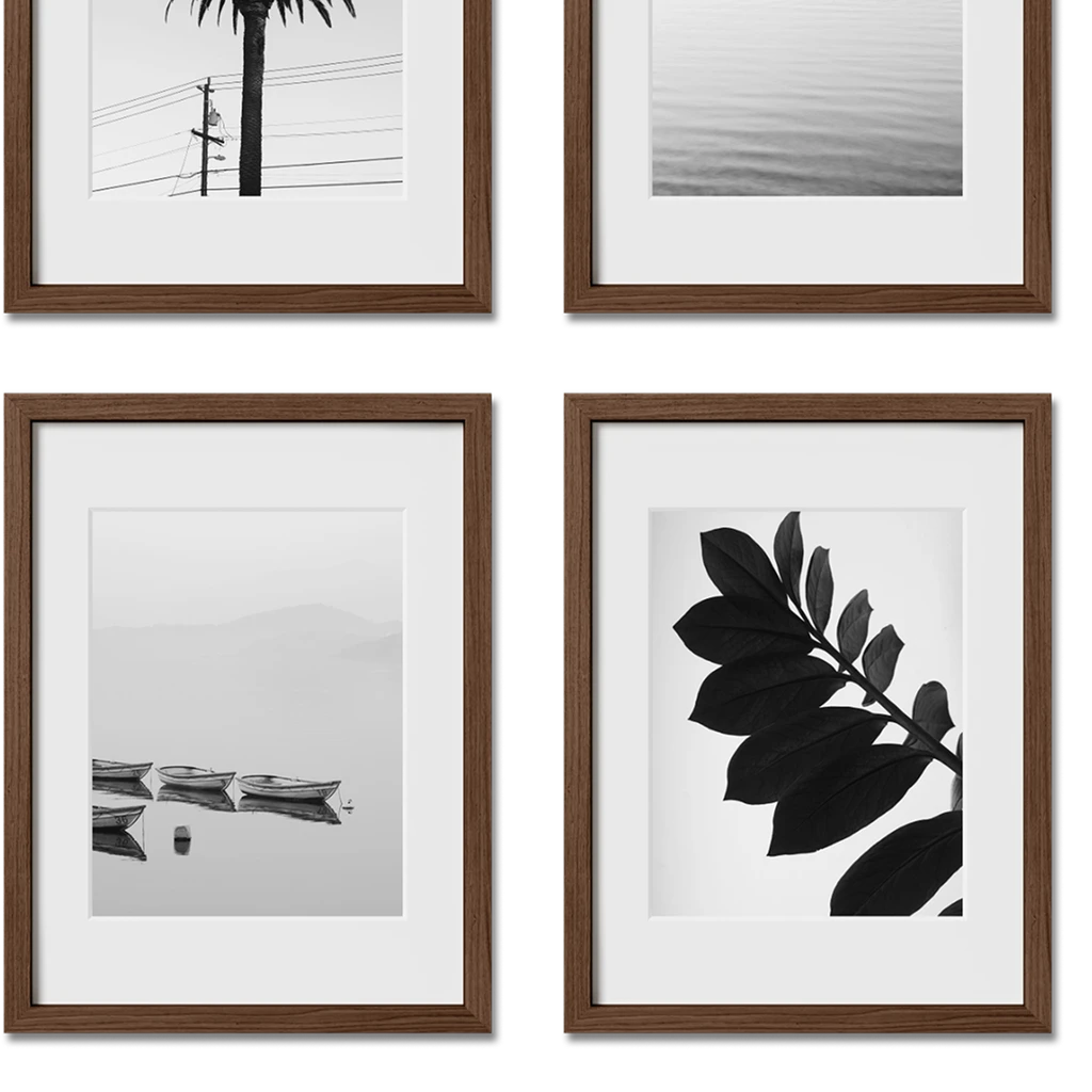 Haus and Hues Set Of 12 Gallery Frames - With Matting - Frames Only, No Printing