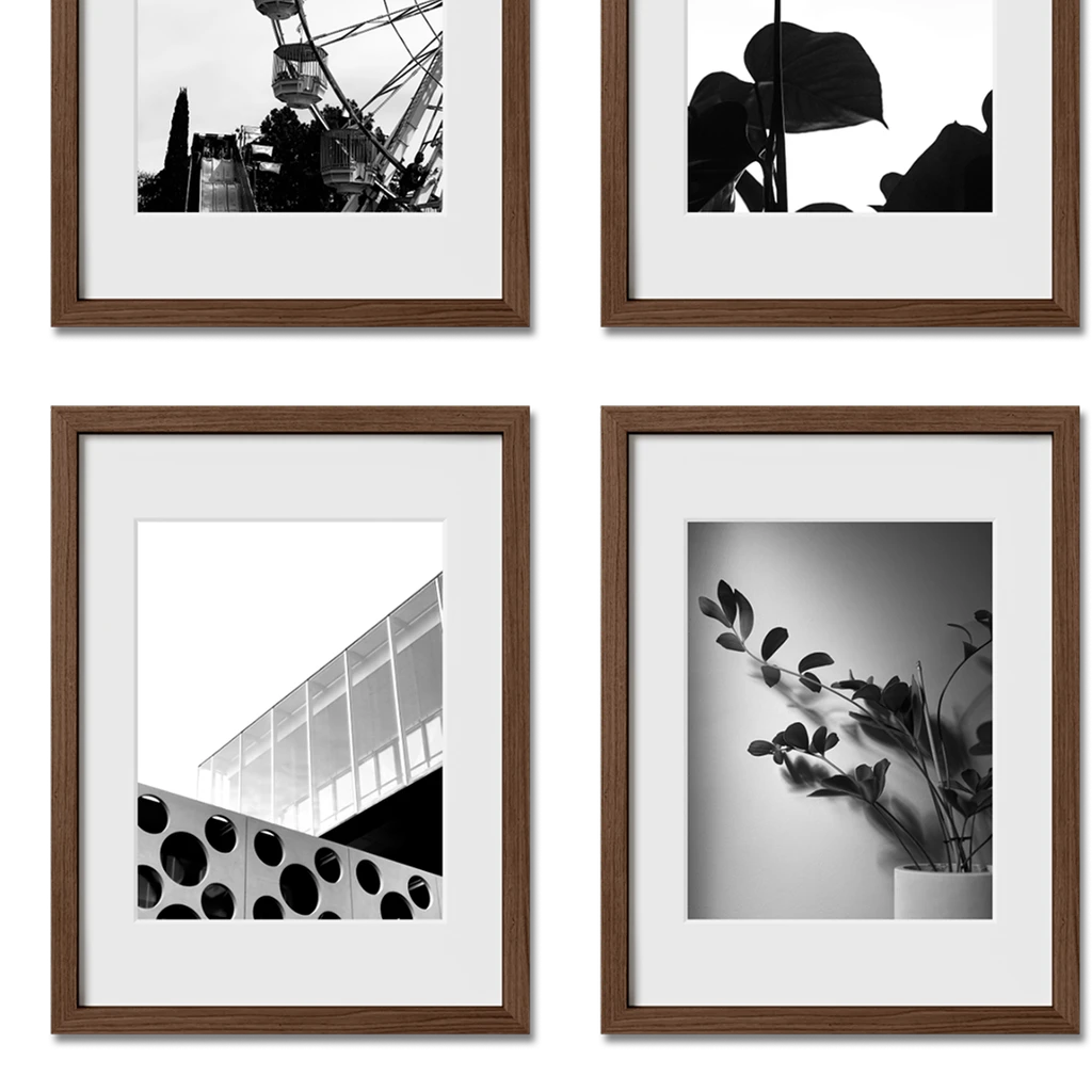 Haus and Hues Set Of 12 Gallery Frames - With Matting - Frames Only, No Printing