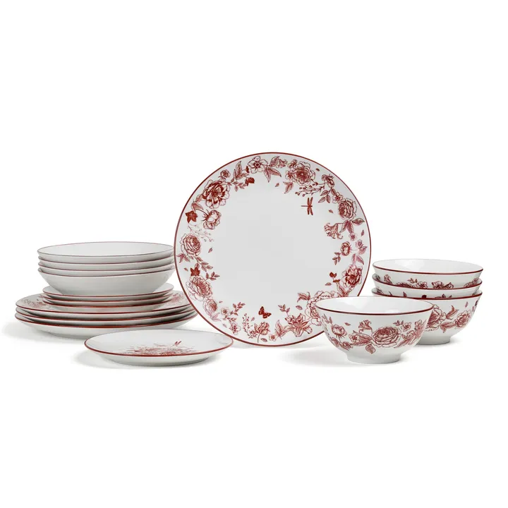 Stonelain Esme Porcelain Dinnerware Set- Cereal And Pasta