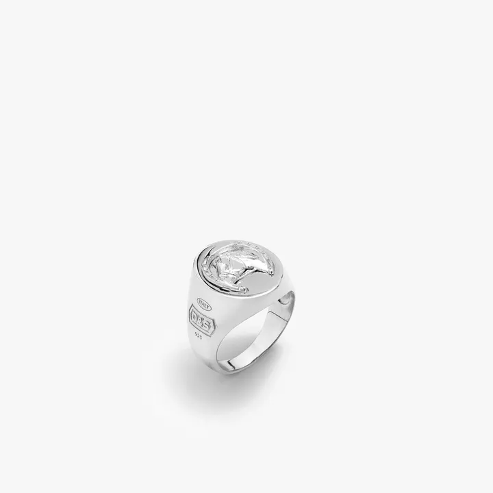 Degs & Sal Sterling Silver Lucky Horseshoe Ring