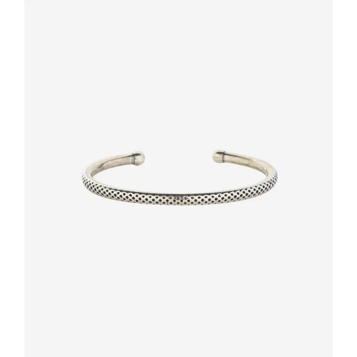 Degs & Sal Sterling Silver Dotted Textured Cuff