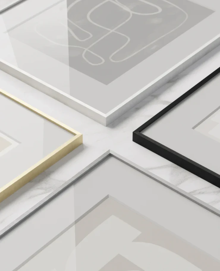 Haus and Hues Set Of 15 Gallery Frames - No Matting - Frames Only, No Printing