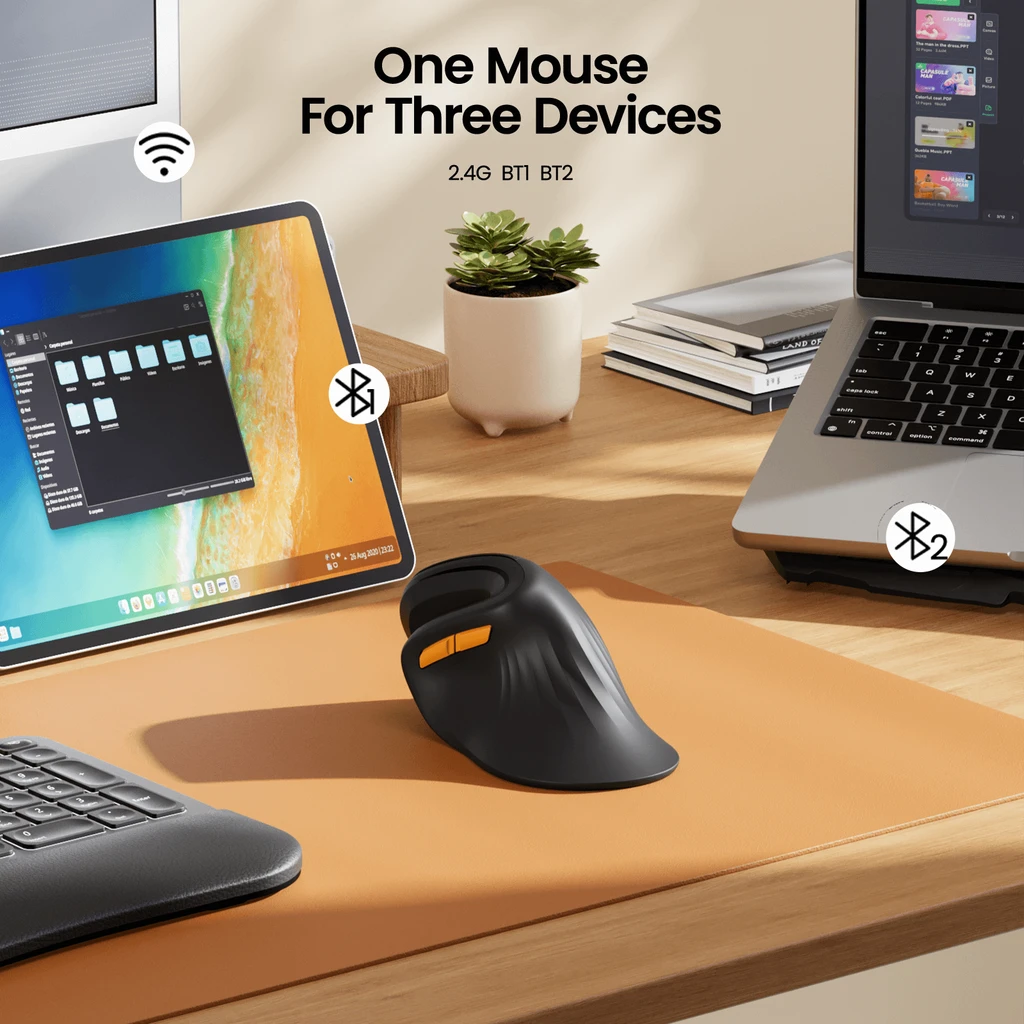 ProtoArc EM11 NL Bluetooth Ergonomic Vertical Mouse