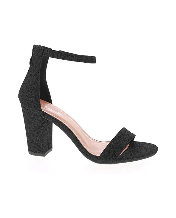 Shoe Time Comfortable Evening Ankle Strap High Heel Sandals