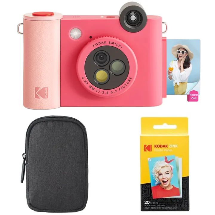Kodak Smile+ 10MP Digital Instant Print Camera Bundle