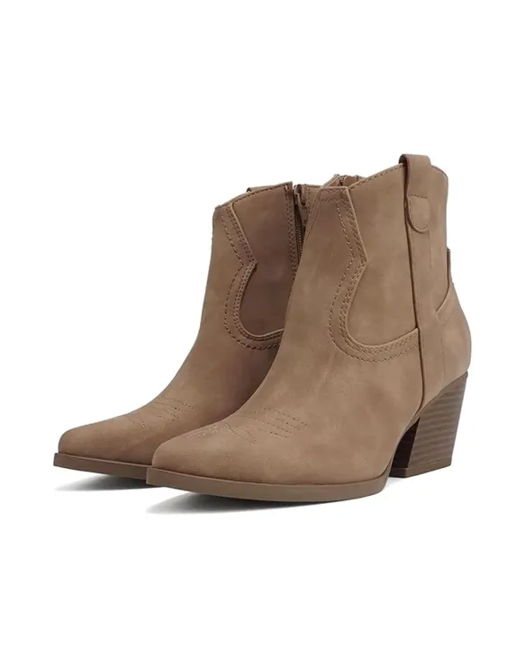 Shoe Time Soda Abeam Western Ankle Pointed Toe Bootie
