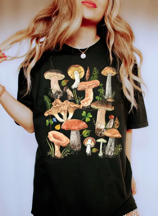Refinery Number One Mushroom Mix Mystical Comfort Colors Tshirt