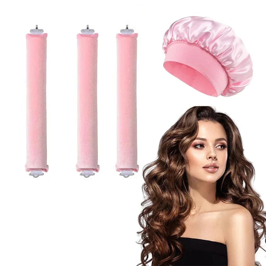 imGlowin Heatless Blowout Hair Curlers with Bonnet