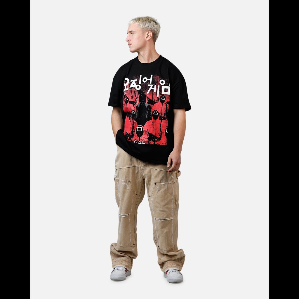 Goat Crew X Squid Game Masked Men Heavyweight T-Shirt 2XL