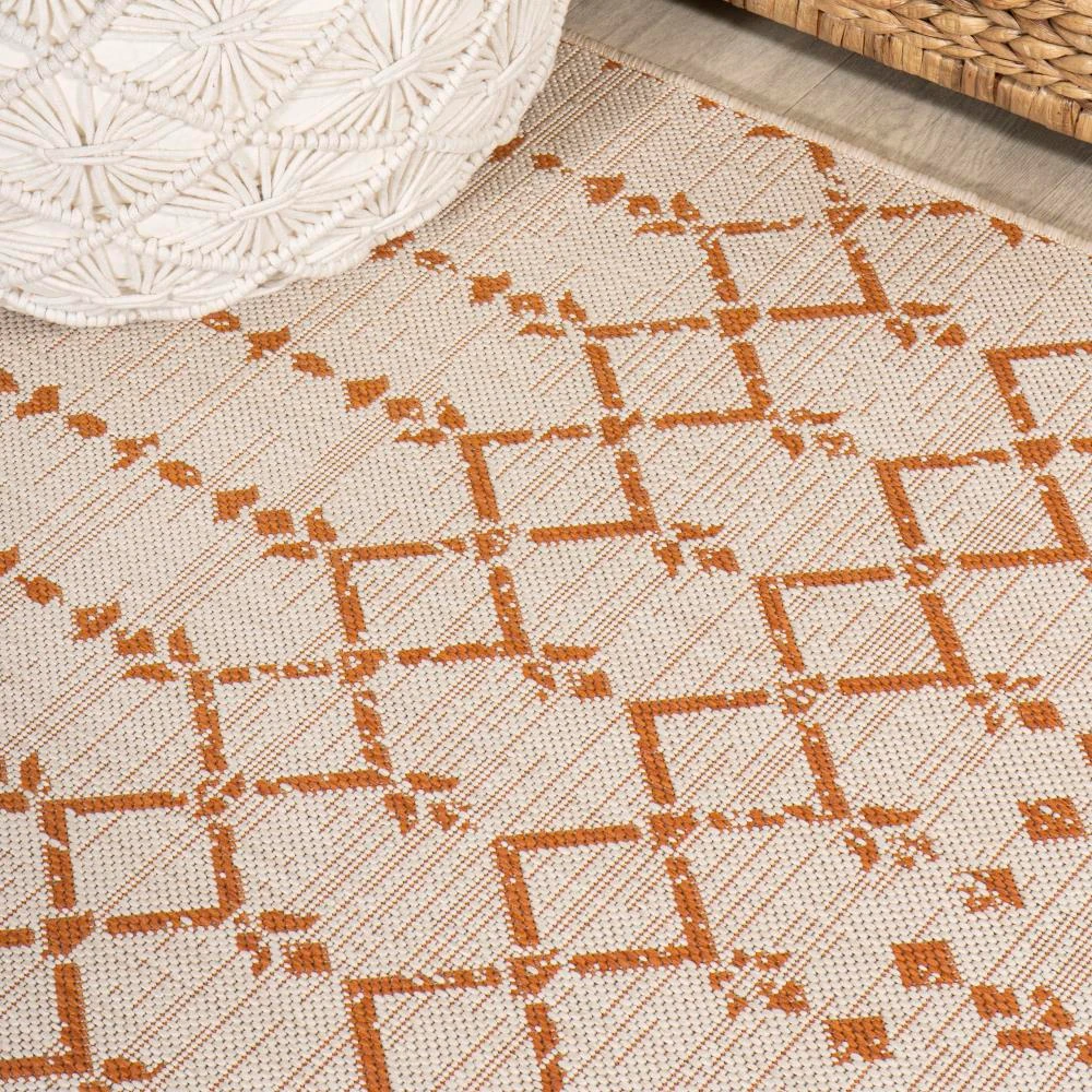 JONATHAN Y Ourika Moroccan Geometric Textured Weave Area Rug - Rectangle