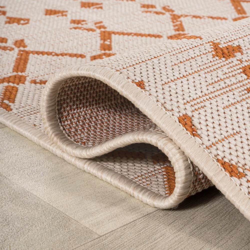 JONATHAN Y Ourika Moroccan Geometric Textured Weave Area Rug - Rectangle