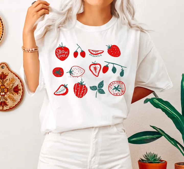 Refinery Number One Strawberry Fruit Lover Comfort Colors Tshirt