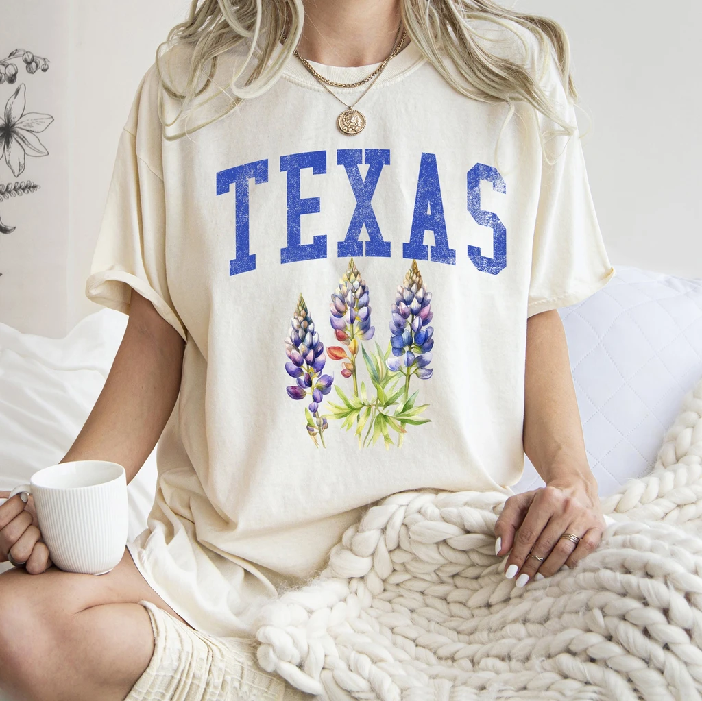 Refinery Number One Texas State Flower Comfort Colors Tshirt