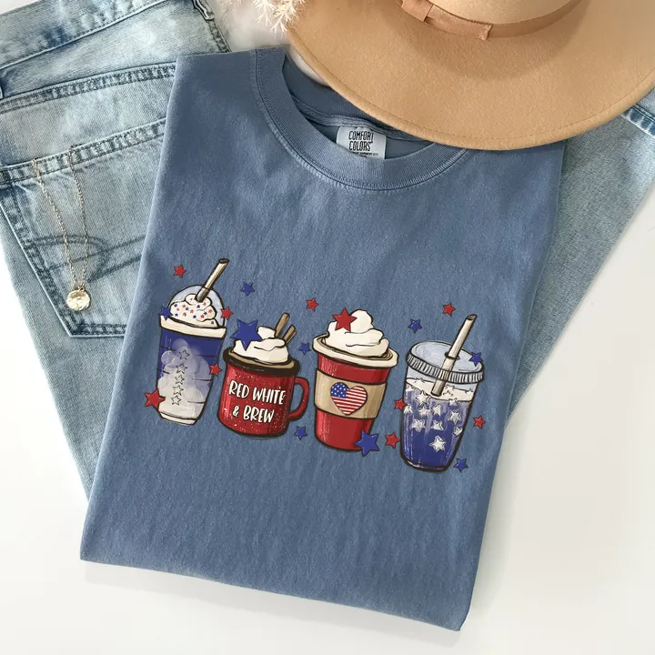 Refinery Number One Coffee Lovers, America, Patriotic, 4th of July Tshirt