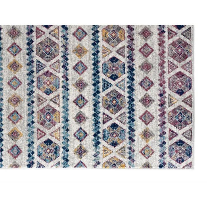 HomeRoots Geometric Power Loom Area Rug