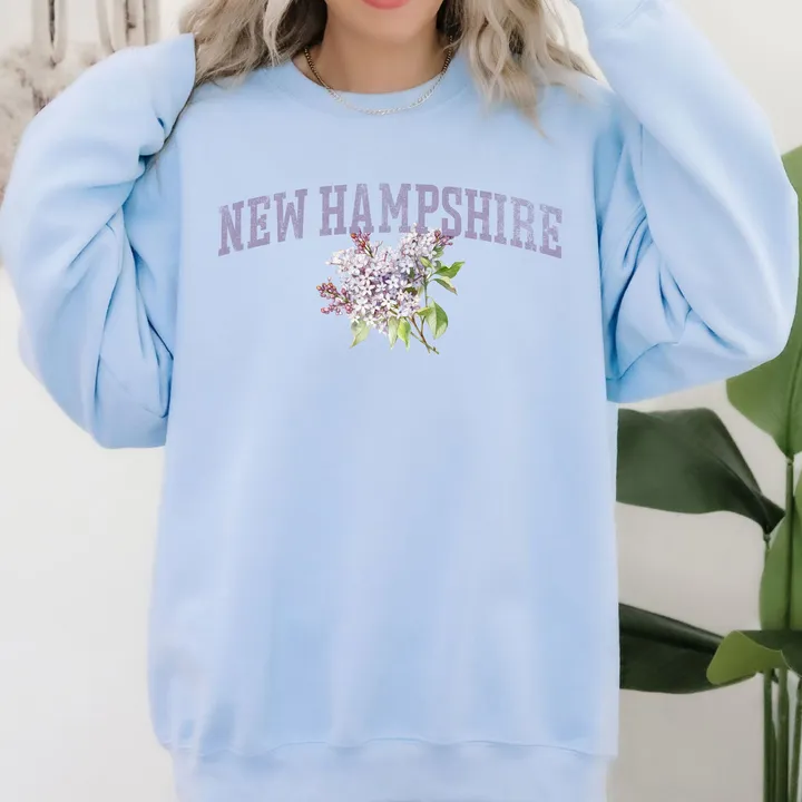 Refinery Number One New Hampshire State Flower Sweatshirt