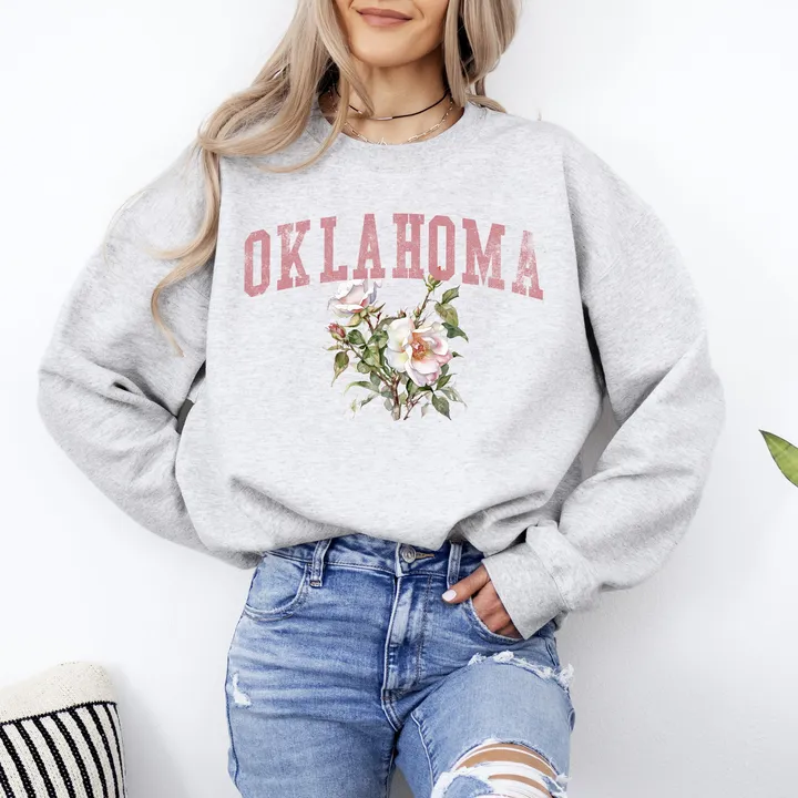 Refinery Number One Oklahoma State Flower Sweatshirt