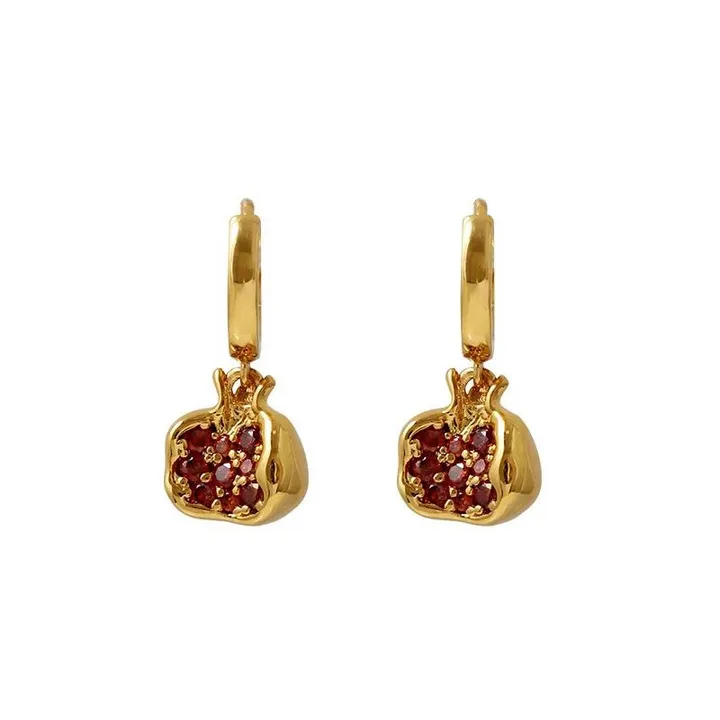 Anet's Collection LLC Tiny Drop Pomegranate Earring