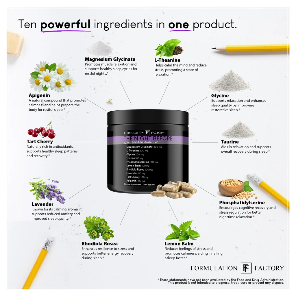 Formulation Factory The Night Before: 10-in-1 Midnight Maximizer