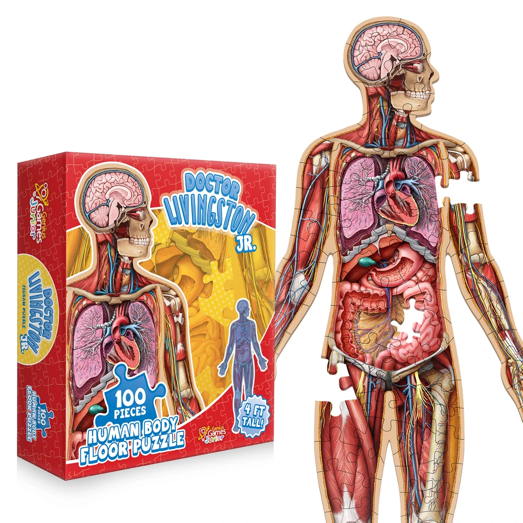 Genius Games Kid's Human Body Floor Puzzle