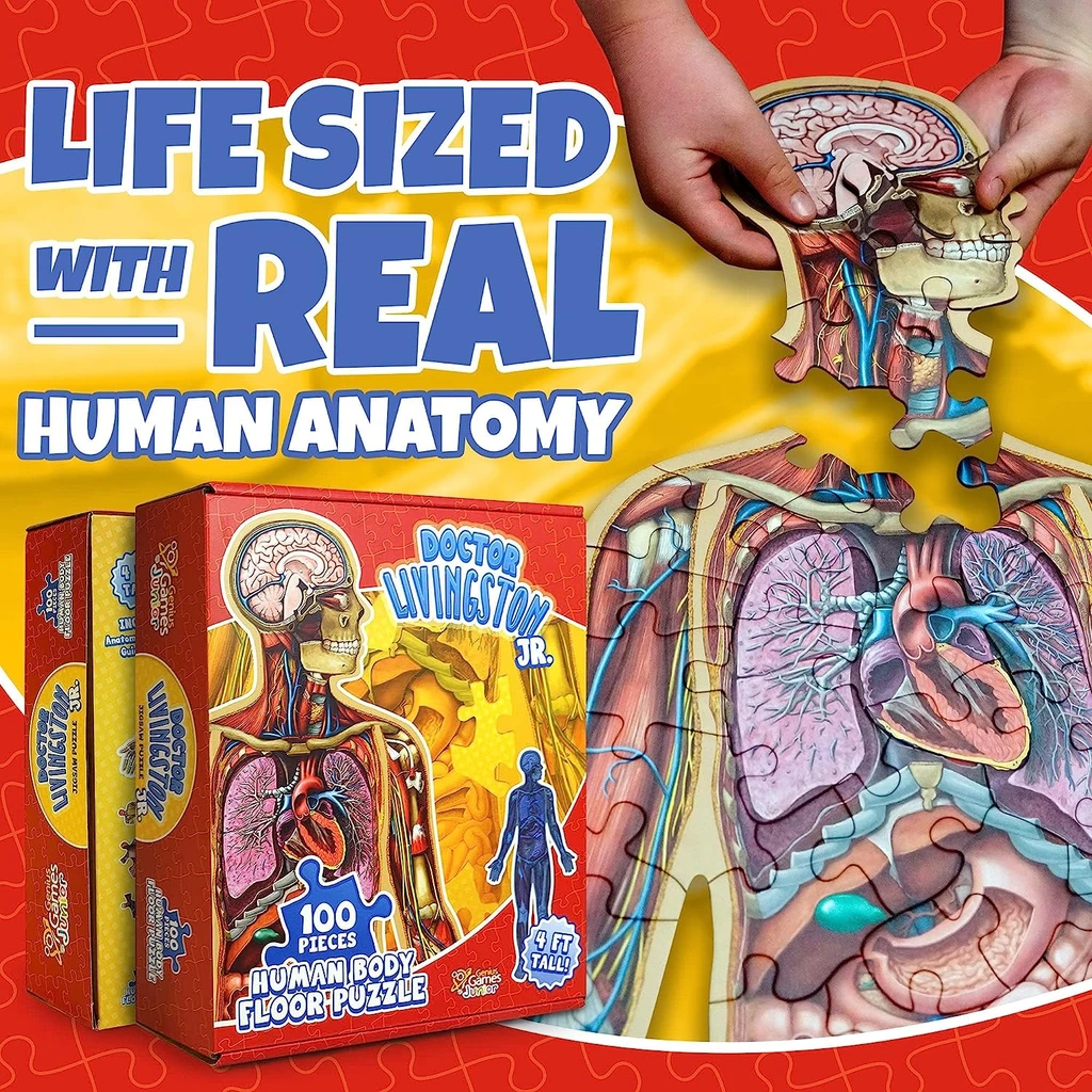 Genius Games Kid's Human Body Floor Puzzle