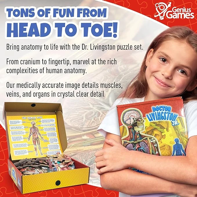 Genius Games Kid's Human Body Floor Puzzle