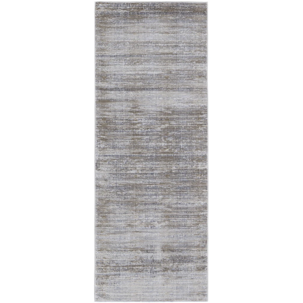 HomeRoots Abstract Power Loom Runner Rug