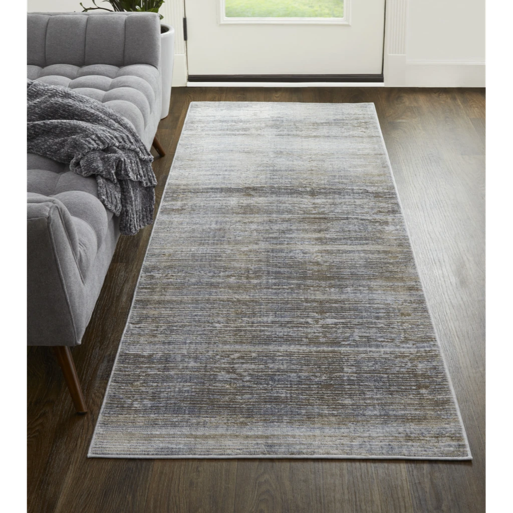 HomeRoots Abstract Power Loom Runner Rug