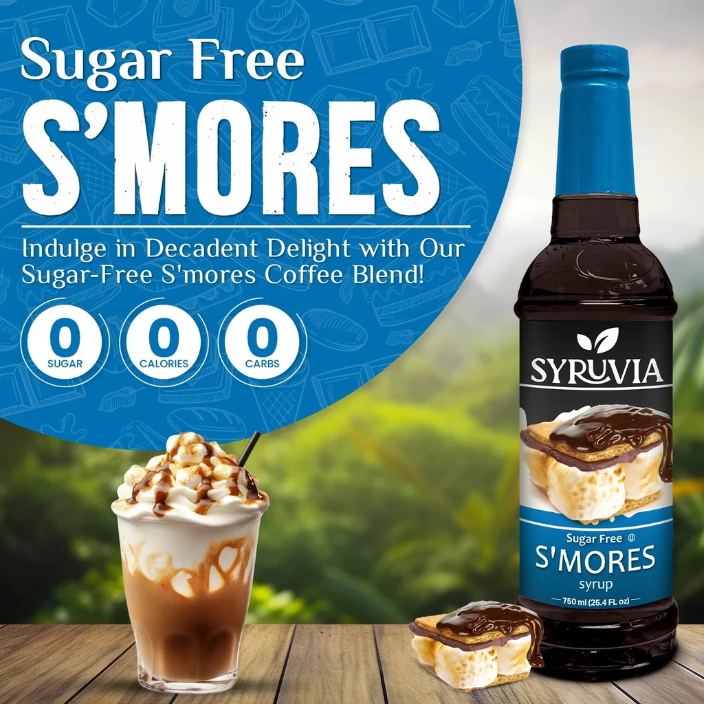 Syruvia Sugar-Free S'mores Syrup