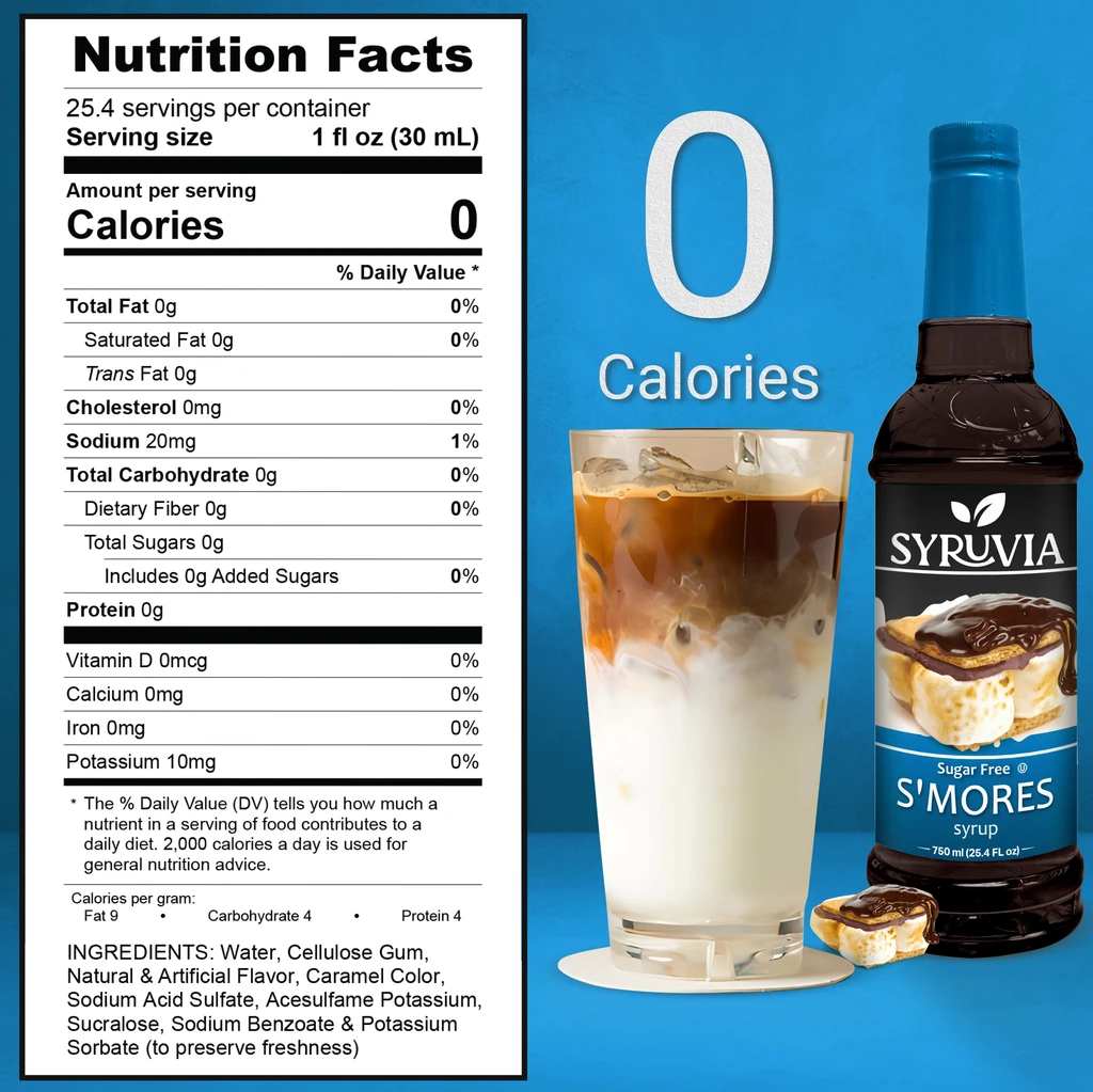 Syruvia Sugar-Free S'mores Syrup
