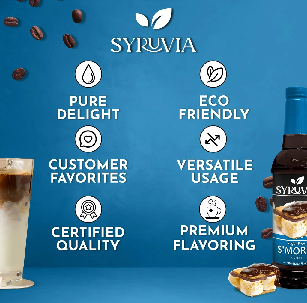 Syruvia Sugar-Free S'mores Syrup