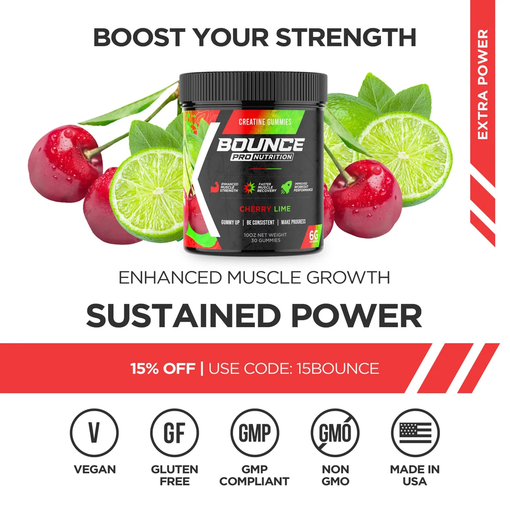 Bounce Nutrition Creatine Gummies - Sour Series