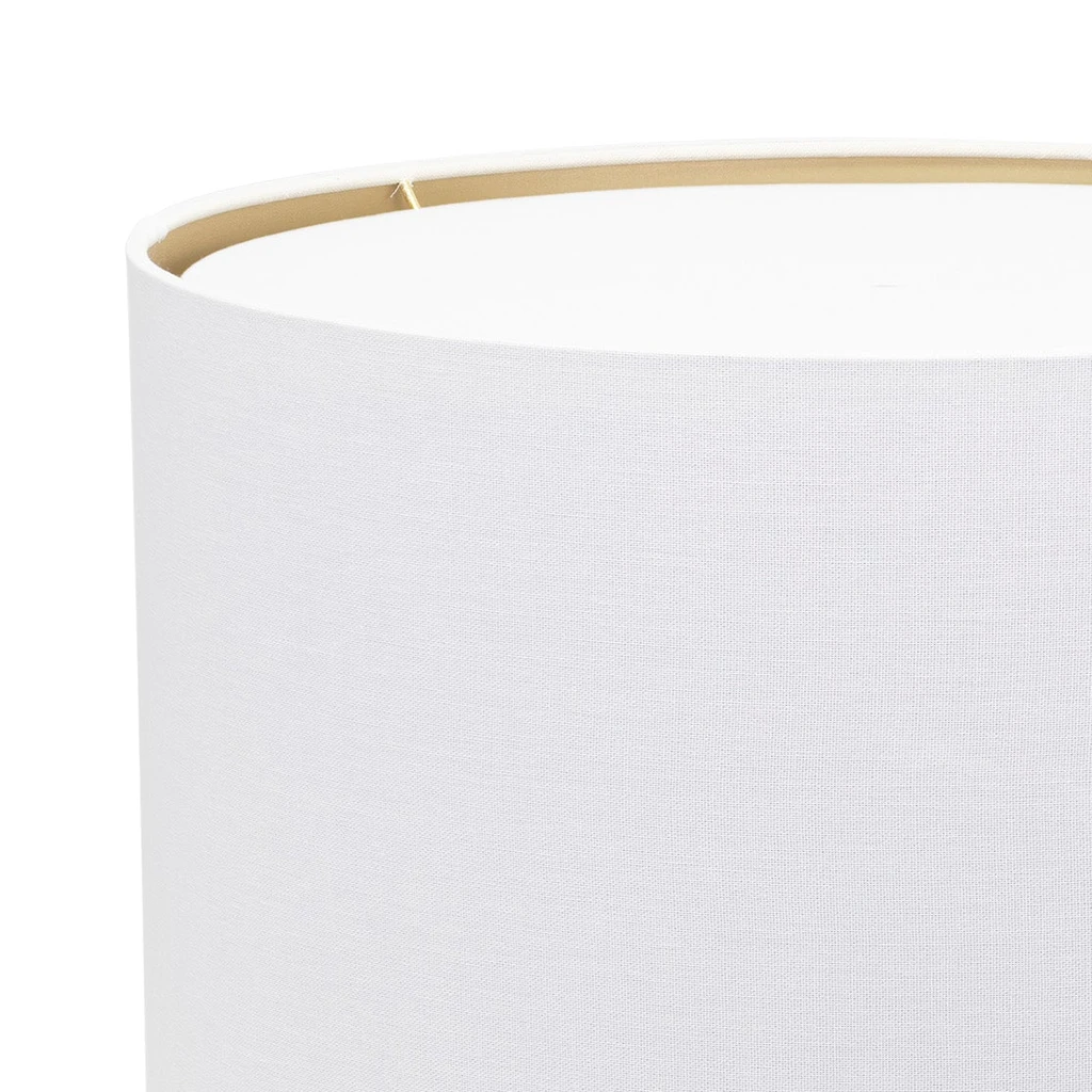 Couture Lamps Round Linen Drum Shade with Gold Lining
