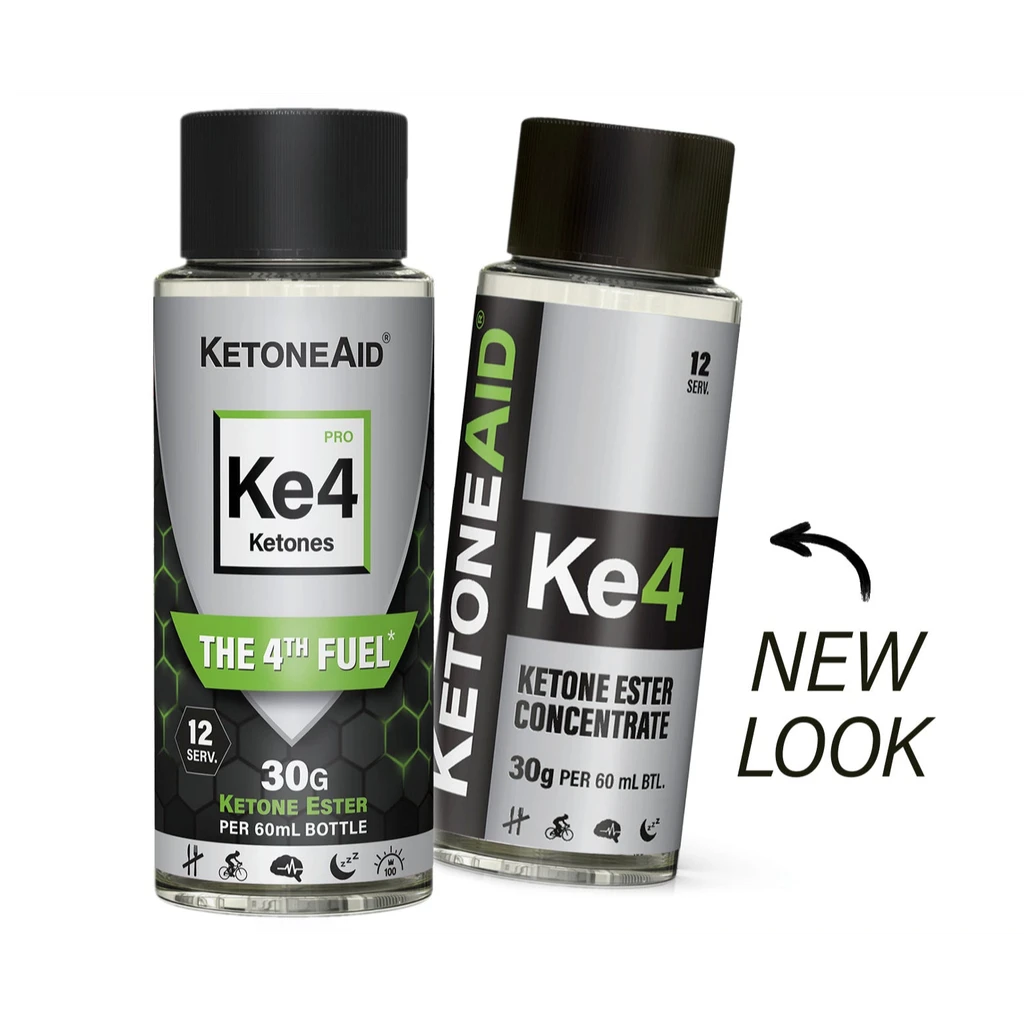 KetoneAid KetoneAid Ke4 Concentrate | 30g (12 serv.) Ketone Ester per btl. 3 Pack |  Superfuel for Brain + Body | Suppress Appetite + Fast Recovery | No Crash | No Other Ketone Comes Close