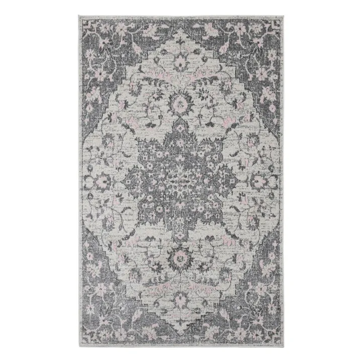 HomeRoots Medallion Power Loom Area Rug