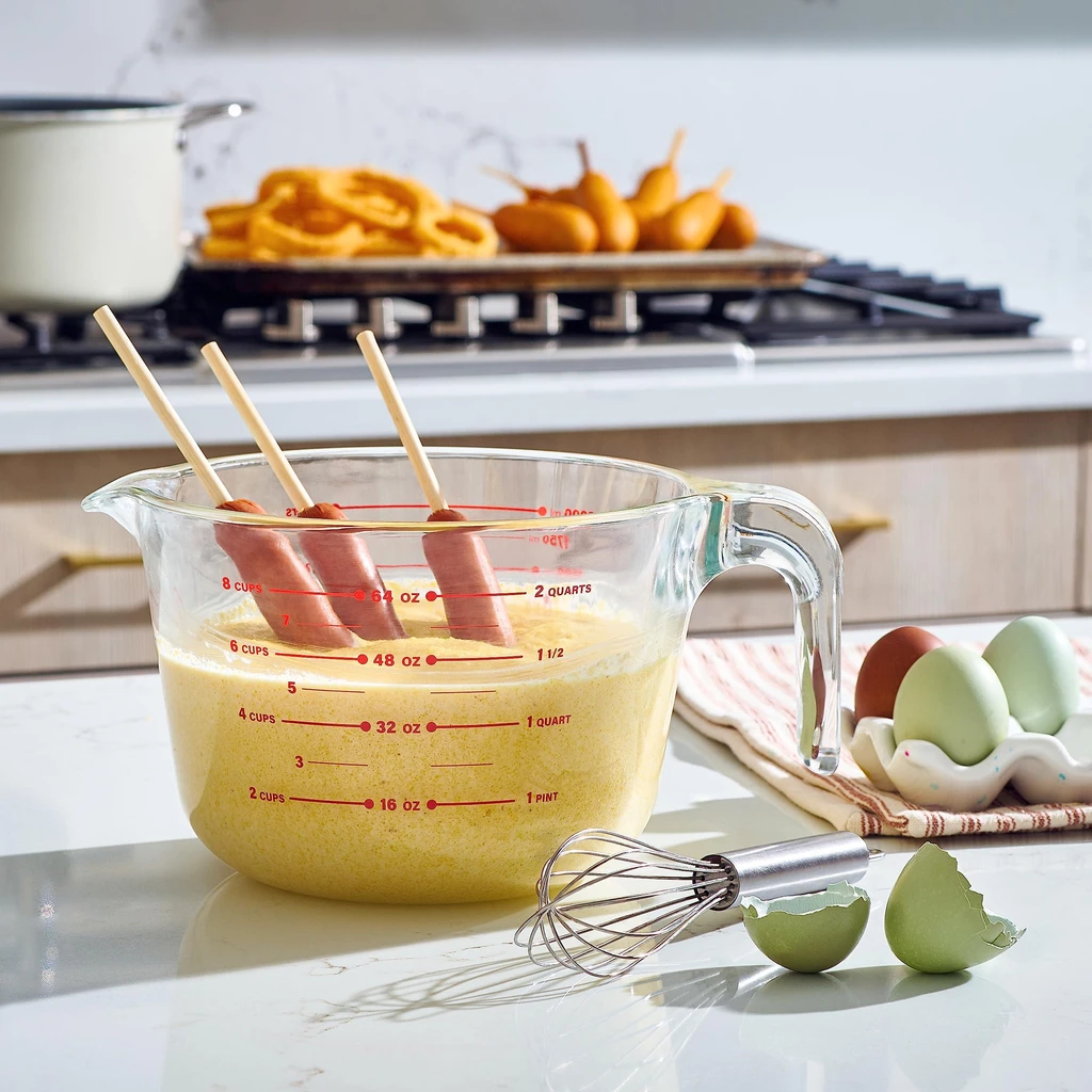 Le'raze Decor Glass Measuring Cup – Kitchen Mixing Bowl & Liquid Measure