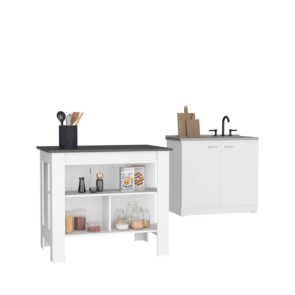 Tuhome Furniture Kitchen Cala Kitchen Island + Dishwasher Cabinet
