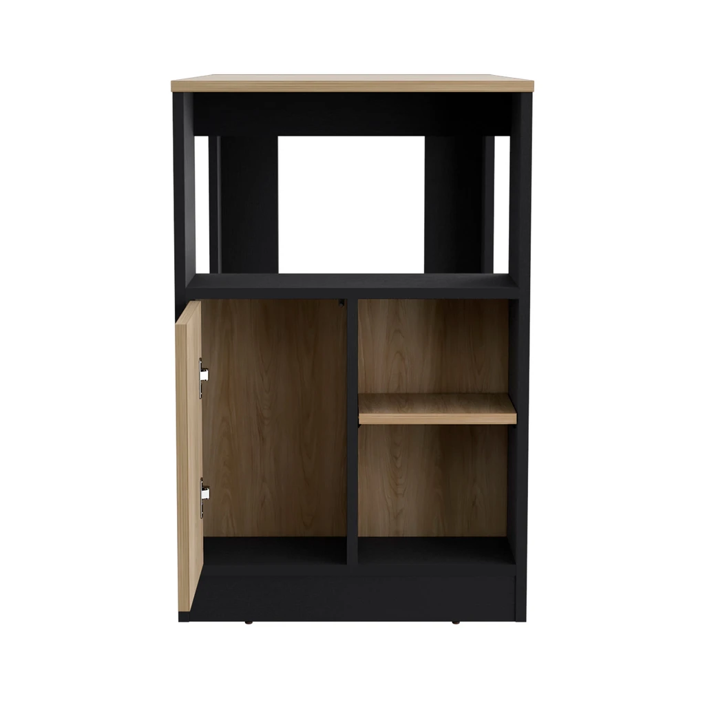 Tuhome Furniture Stirling Kitchen Island With 1-Door Cabinet And Side Shelves