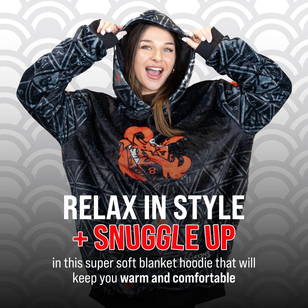 Snugible HASBRO Dungeons & Dragons Snugible | Blanket Hoodie & Pillow