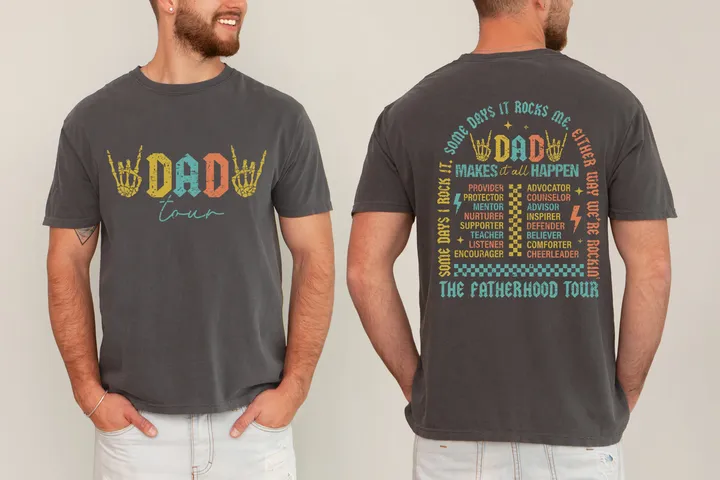 Refinery Number One Dad Tour, Rock and Roll, Music, Concert, Father's Day, Fatherhood, Some Day It Rocks Tshirt