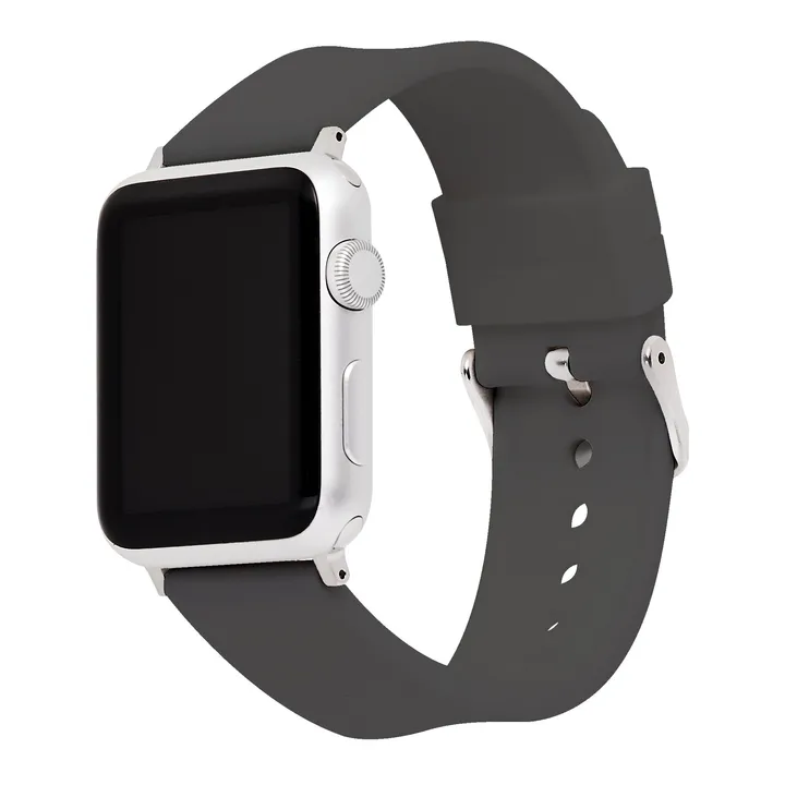 Speidel Silicone Replacement Watchband For The Apple Watch® - Silver Buckle