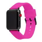 Silicone Replacement Watchband For The Apple Watch® - Black Buckle