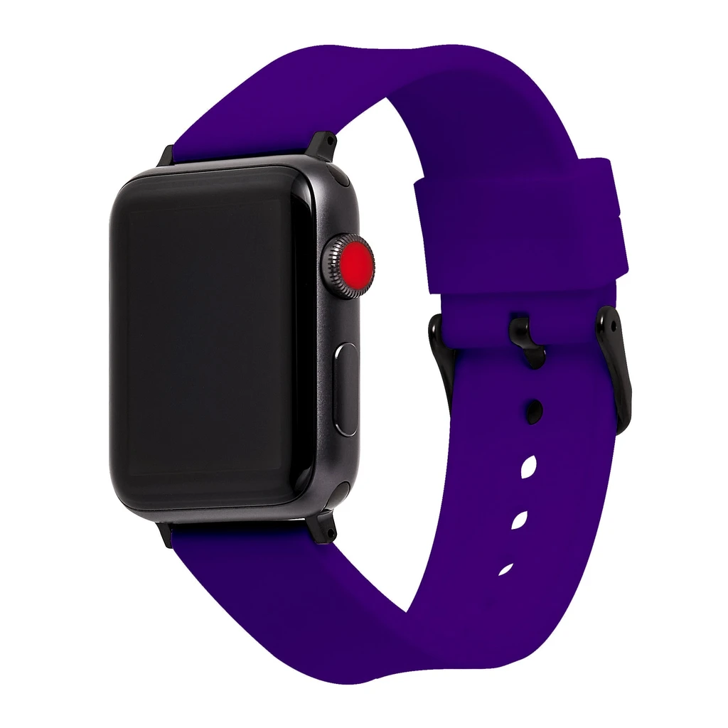 Speidel Silicone Replacement Watchband For The Apple Watch® - Black Buckle