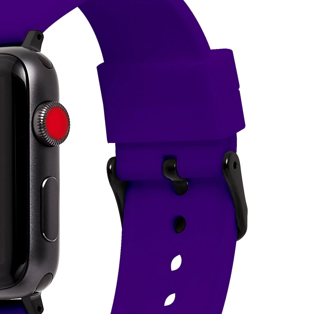 Speidel Silicone Replacement Watchband For The Apple Watch® - Black Buckle
