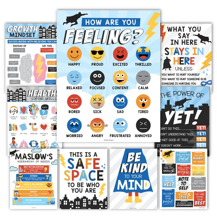 Hadley Designs Mental Health Posters | Educational Posters