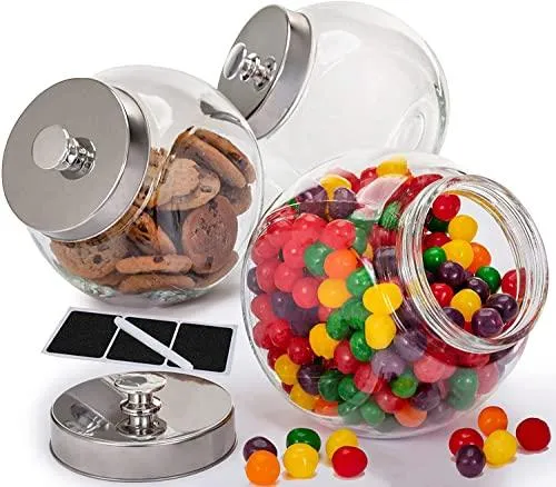 Le'raze Decor Glass Cookie Jars For Kitchen Counter
