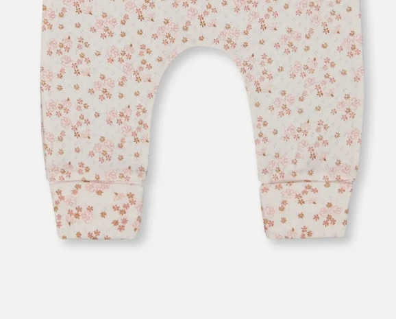 Deux par Deux Organic Cotton Pointelle Evolutive Pant Printed