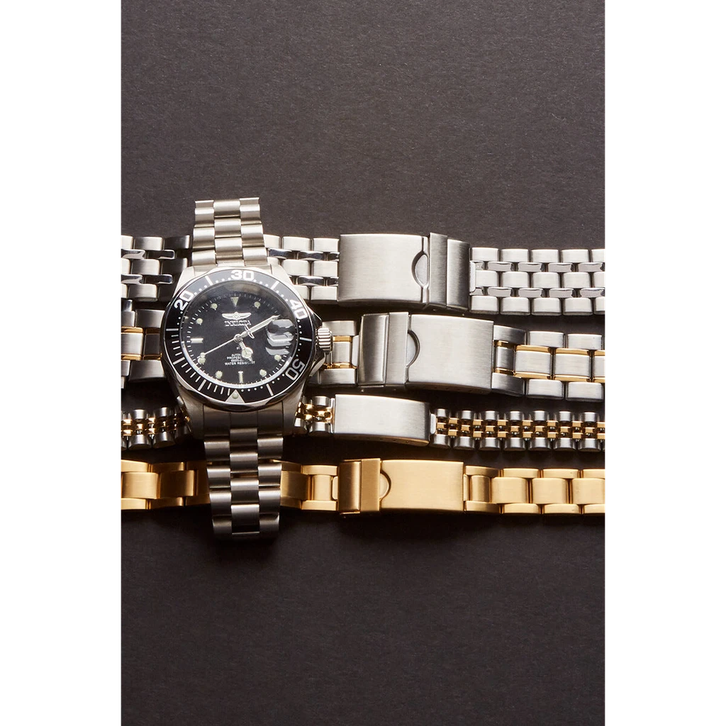 Speidel Men's Stainless Steel Mesh Band With Straight Adjustable End