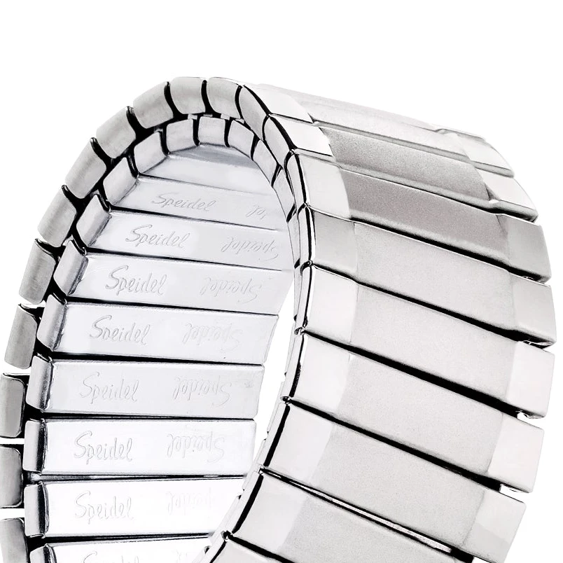Speidel Men's Twist-O-Flex 24-30MM Adjustable End Bands - Straight End